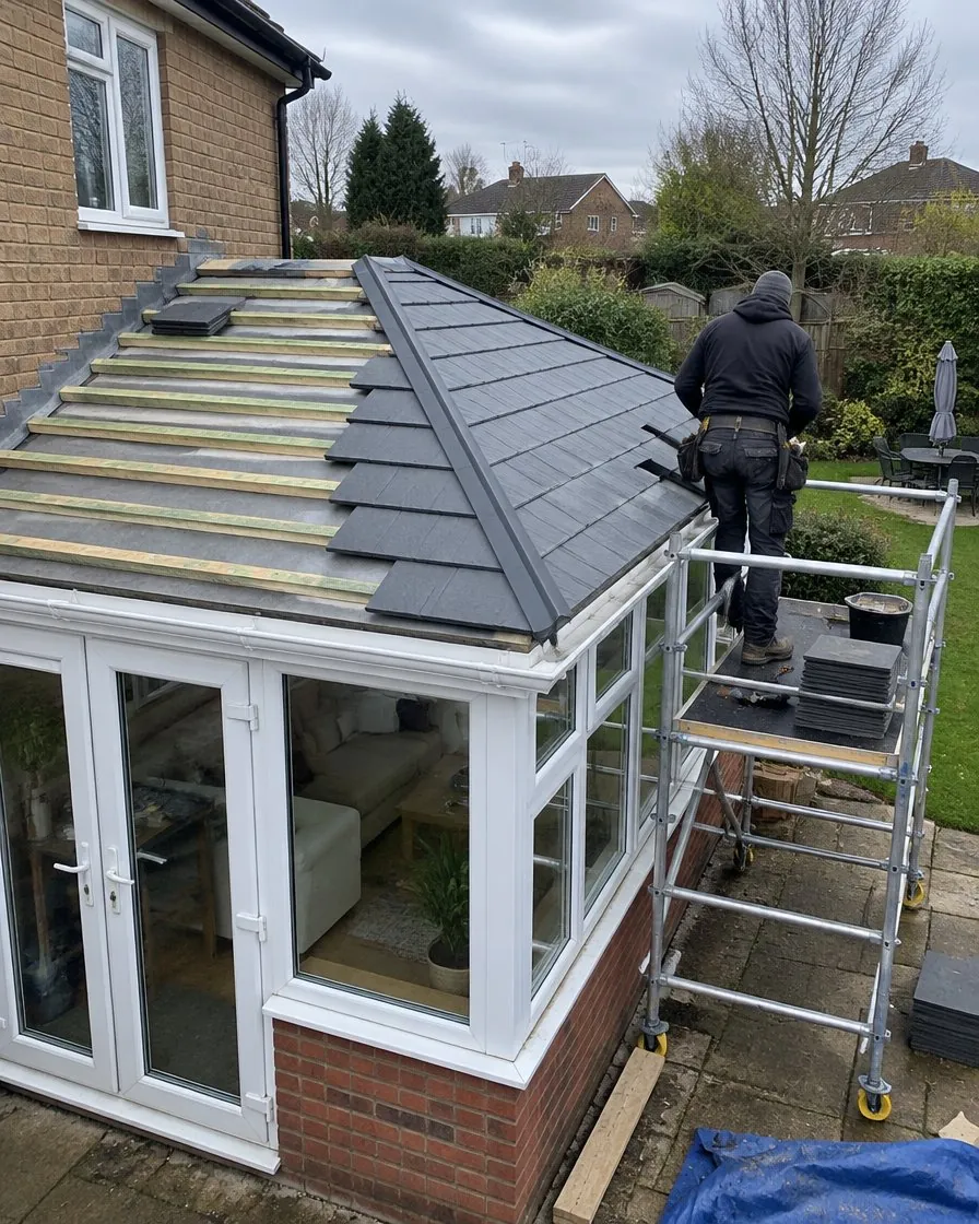 Conservatory roof replacement in Cullompton